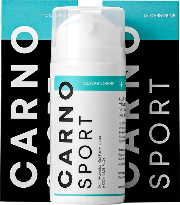 Carnosport 100 ml pump bottle with retail boxes